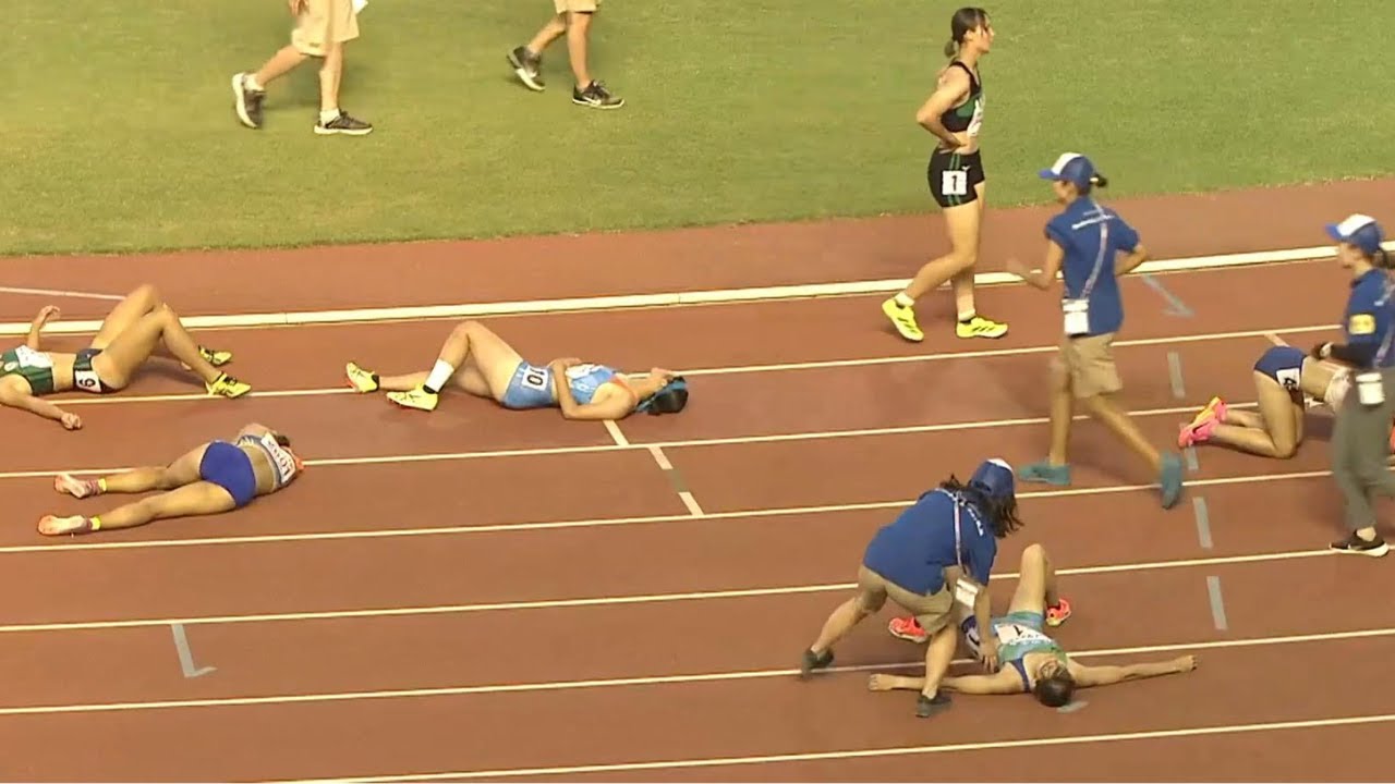 この暑さに倒れこむ... 女子7種 800m 最終3組目【インターハイ2025】#陸上女子