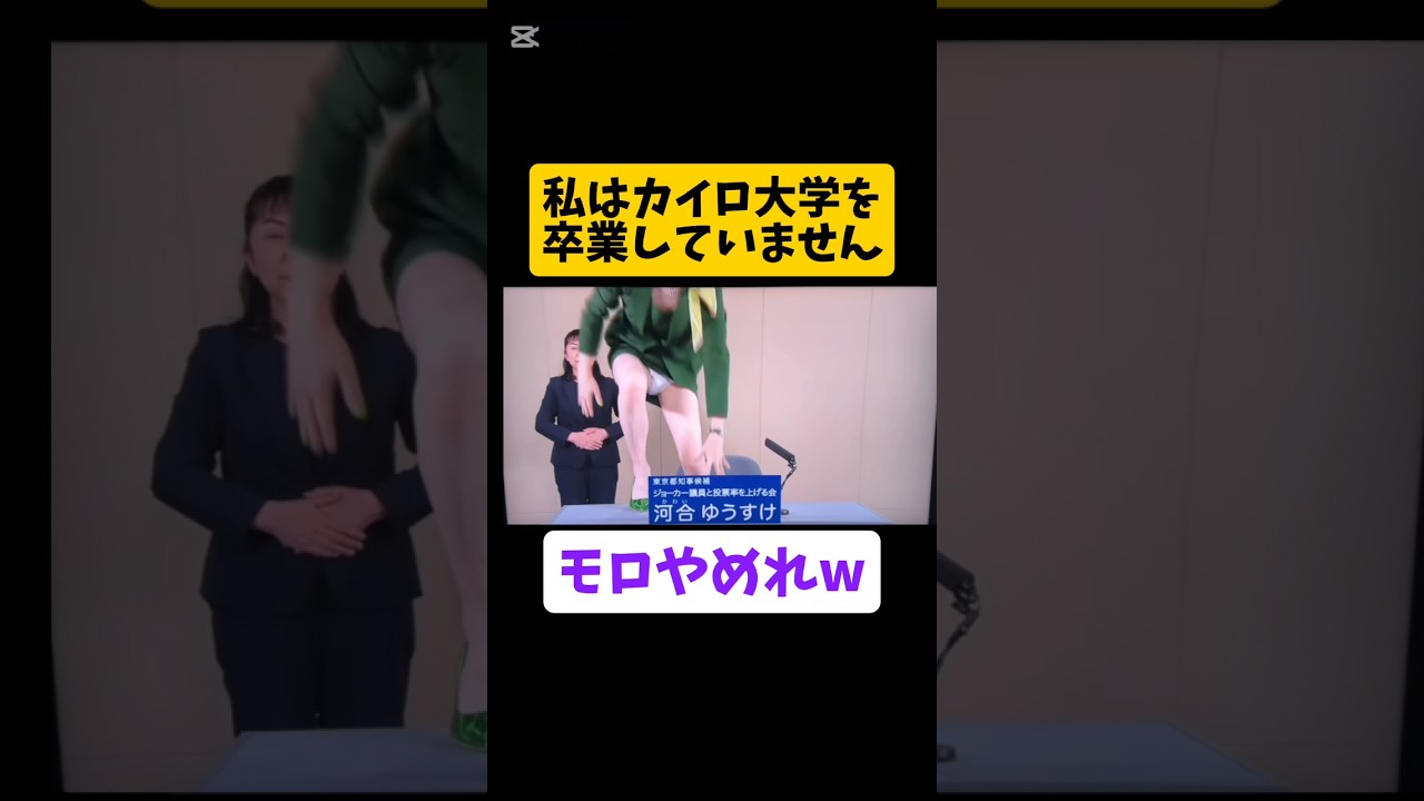 小池百合子って…河合ゆうすけの政見放送　#河合ゆうすけ　#ジョーカー議員　#切り抜き　#ケンカ　#政治　#クルド人問題　#移民問題　#外国人問題　#政見放送　#東京都知事選　#都知事選 #小池百合子