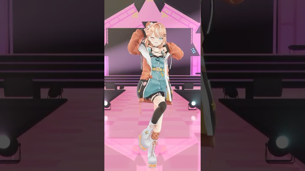 ひたむきシンデレラ! 超絶可愛く踊ってみた🧡 #五十嵐梨花 #にじさんじ #CUTIESTREET #きゅーすと #ひたむきシンデレラ #shorts