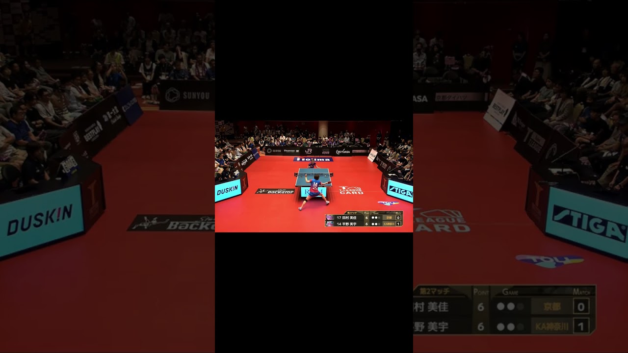 平野美宇 照井雄太が選ぶスーパープレー「ダブルストップからのドライブ」京都カグヤライズ vs 木下アビエル神奈川  2025年8月1日(金) KBSホール 実況解説なし【卓球 Tリーグ公式】