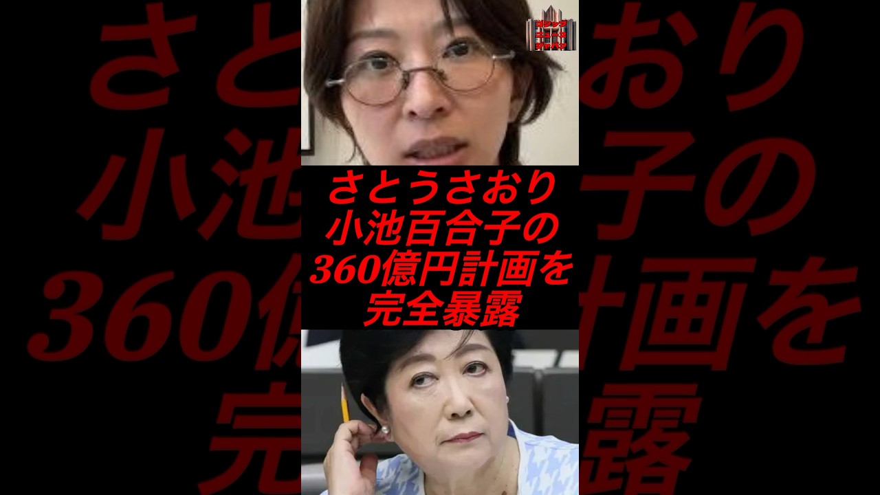 さとうさおり、小池百合子の360円計画を完全暴露 #政治 #税金 #さとうさおり #小池百合子 #都民ファーストの会