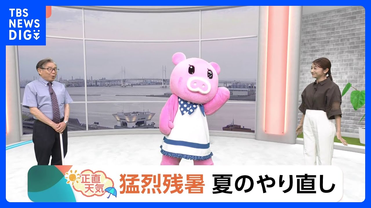 【8月16日 関東の天気】猛烈残暑夏のやり直し｜TBS NEWS DIG