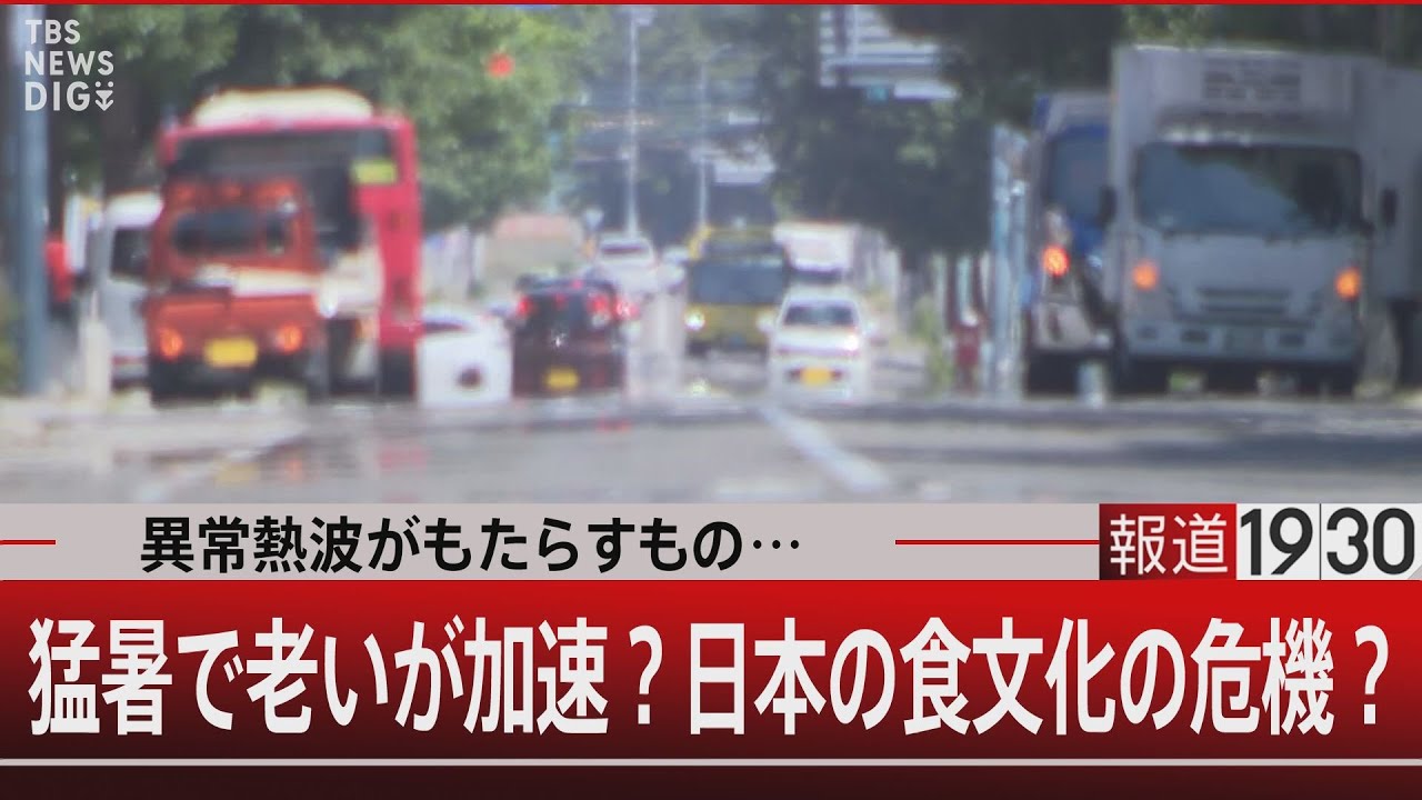 異常熱波がもたらすもの…猛暑で老いが加速？日本の食文化の危機？【8月20日(水) #報道1930】
