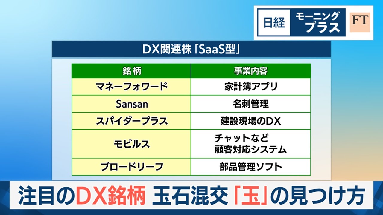 注目のDX銘柄　玉石混交「玉」の見つけ方【日経モープラFT】