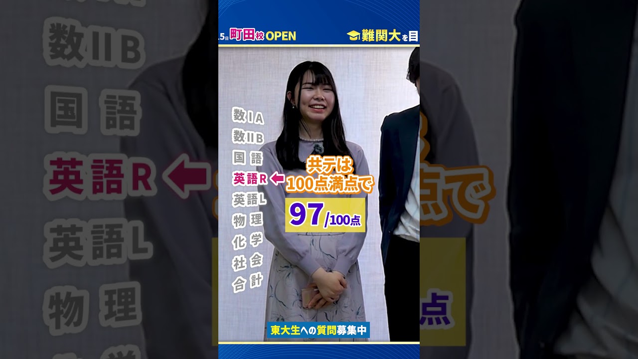 【圧巻】東大合格者の共通テストの点数を発表します#shorts