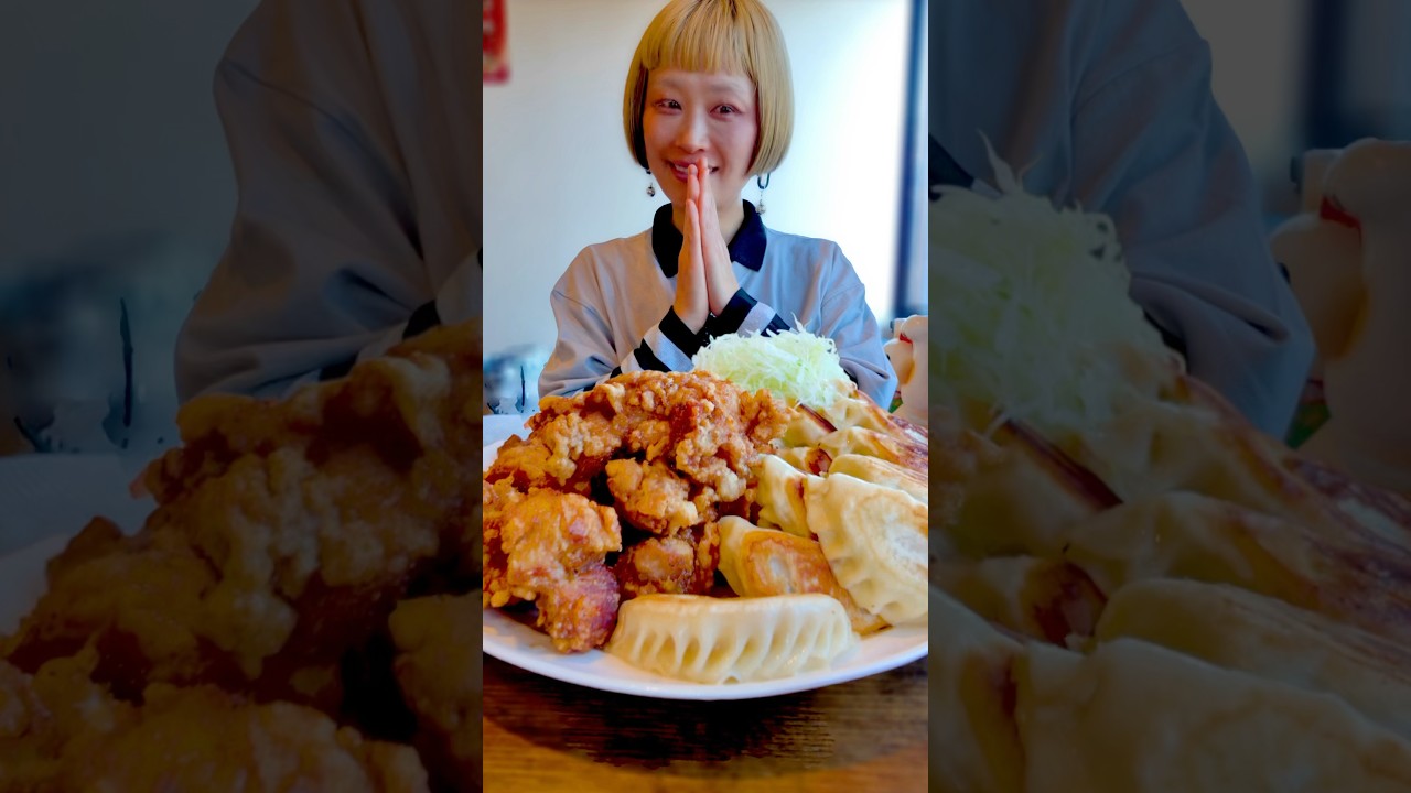 でっかいおかずが出てきたある日。五代目 麺や蝦夷さん #大食い #おなかがすいたらモンスター #ロシアン佐藤 #shorts #町中華