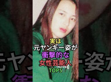 実はヤンキー姿が衝撃的な女性芸能人TOP5 #shorts #short #雑学 #芸能人 #重盛さと美 #武井咲 #加藤綾子 #柴咲コウ #吉瀬美智子