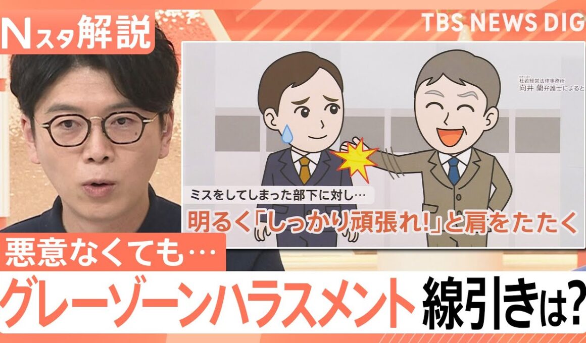 「しっかり頑張れ」と肩たたくもNG？悪意なくても相手が不快に　職場のグレーゾーンハラスメントの線引きと対策【Nスタ解説】｜TBS NEWS DIG
