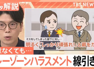 「しっかり頑張れ」と肩たたくもNG？悪意なくても相手が不快に　職場のグレーゾーンハラスメントの線引きと対策【Nスタ解説】｜TBS NEWS DIG