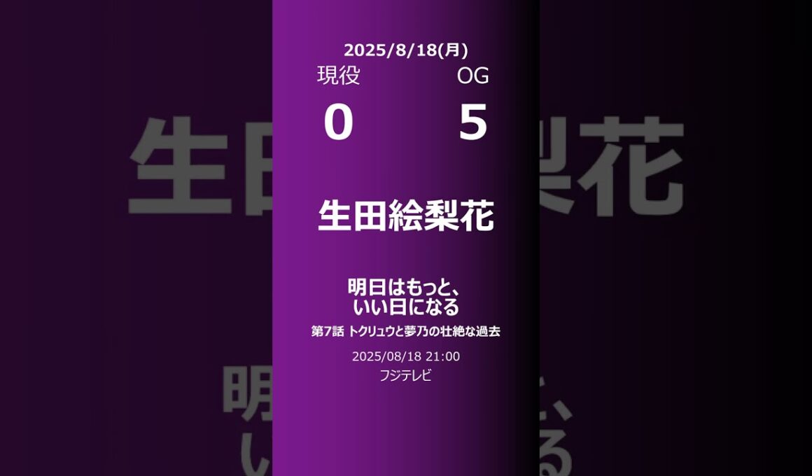 【明日の乃木坂】現役・OG 2025/08/18 #shorts #乃木坂46 【番組出演】