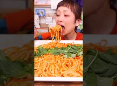 【大食い】深夜にトマトパスタをもりもり食べていたら、撮影隊が帰れなくなった日。。【デカ盛り】