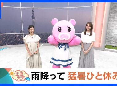 【8月27日 関東の天気】雨降って 猛暑ひと休み｜TBS NEWS DIG