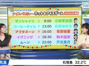 【白井ゆかり】【青原桃香】クロストーク（250825 ウェザーニュースlive CoffeeTime　→　ウェザーニュースlive Afternoon）