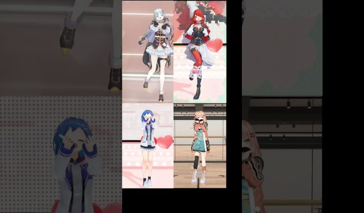 愛♡スクリ～ム！ 踊ってみた にじさんじ まとめ #shorts #vtuber #ソフィアヴァレンタイン #レインパターソン #西園チグサ #五十嵐梨花