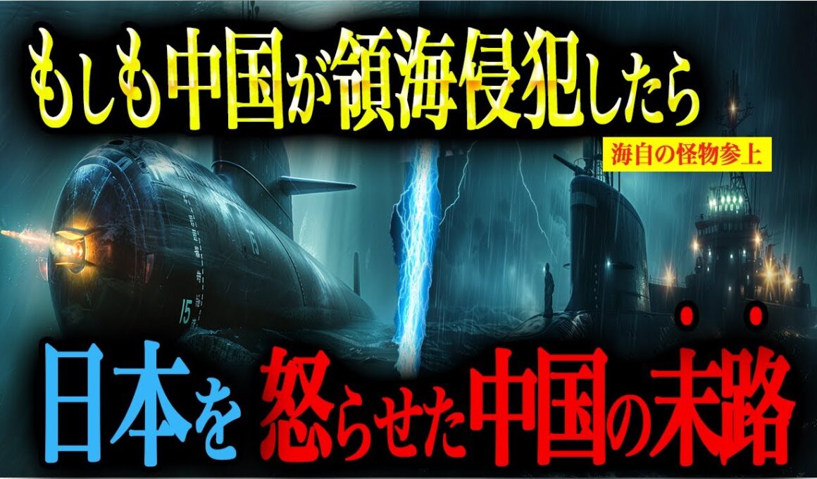 【深海の静かな侵略】海自の怪物級対潜能力！もしも中国潜水艦が領海に侵入しても海自の切り札があれば…【AIシミュレーション】