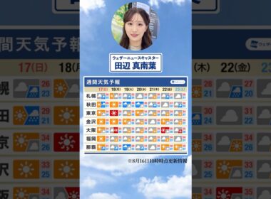 【週間天気】今週の天気は？#通勤タイパ #今週の天気
