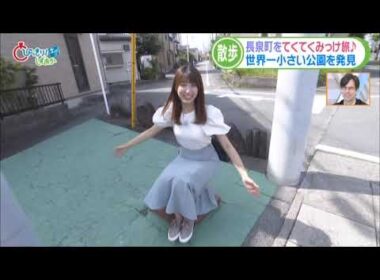 (再掲)【静岡・長泉町】世界一小さな公園に驚く白木愛奈アナ