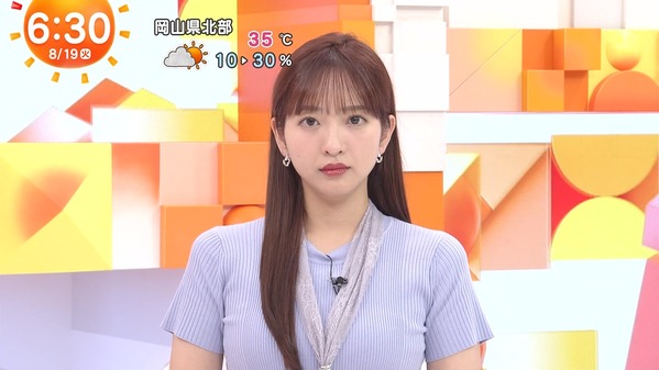 【画像】今日の藤本万梨乃さん　8.19