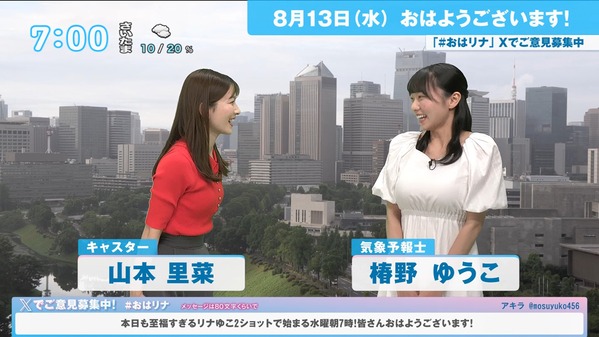 【画像】今日の椿野ゆうこさん　8.13