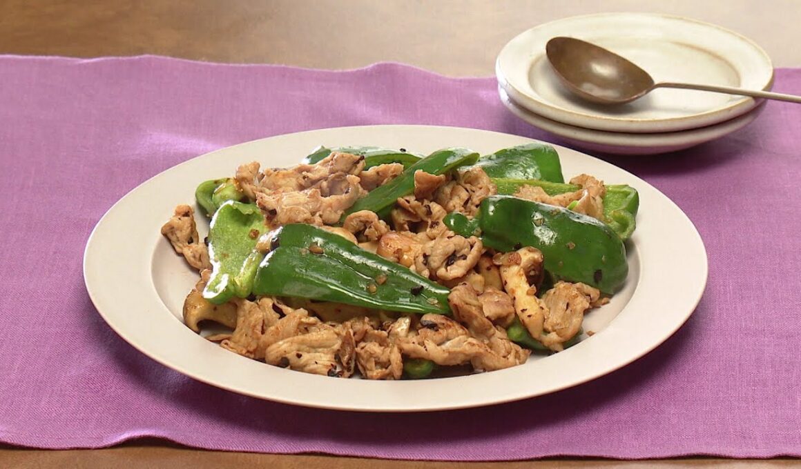 【3分クッキング公式】ピーマンと豚こまの豆豉炒め