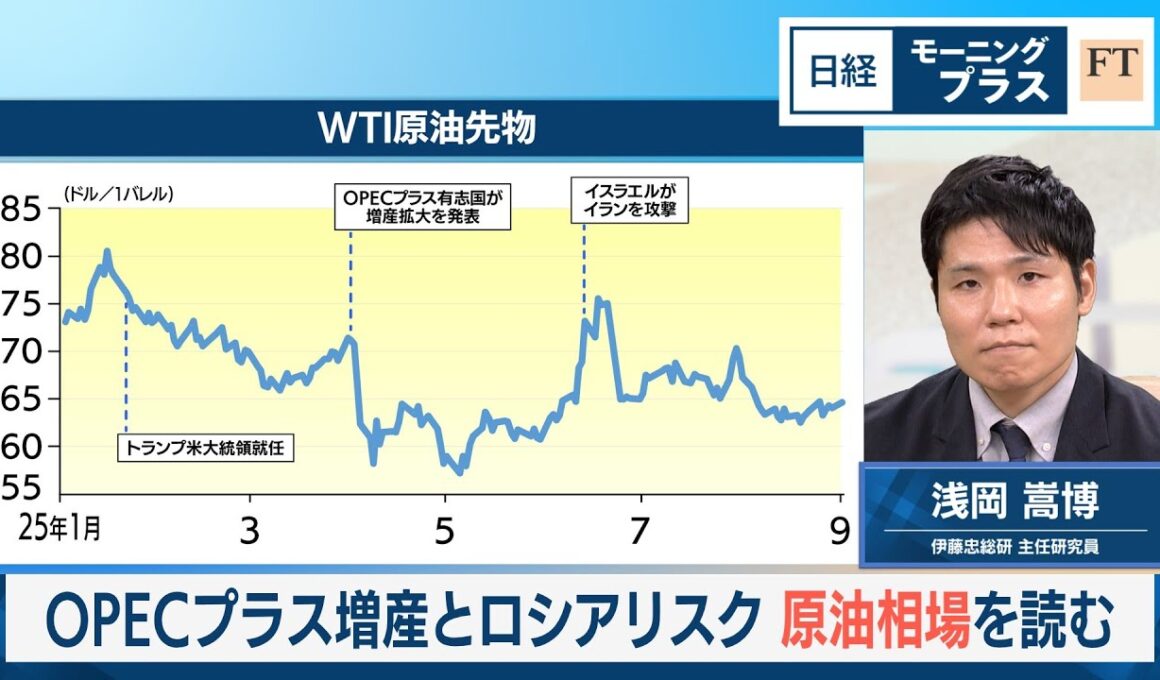 OPECプラス増産とロシアリスク　原油相場を読む【日経モープラFT】