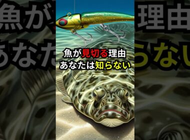 魚がルアーを見切る本当の理由、あなたは知らない