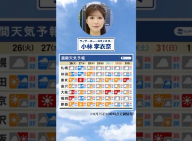 【週間天気】今週の天気は？#通勤タイパ #今週の天気