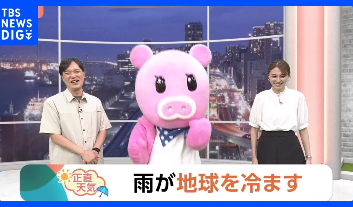 【9月3日 関東の天気】雨が地球を冷ます｜TBS NEWS DIG