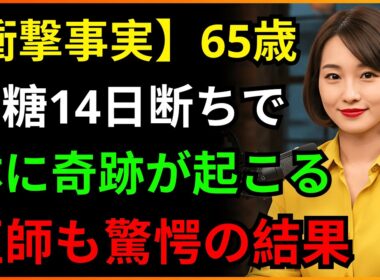 高齢期に砂糖を14日間やめたら体に起こるTop10の変化 ｜シニア健康改善法｜高齢者必見｜60代70代80代推奨｜ 高齢者の健康｜オーディオブック
