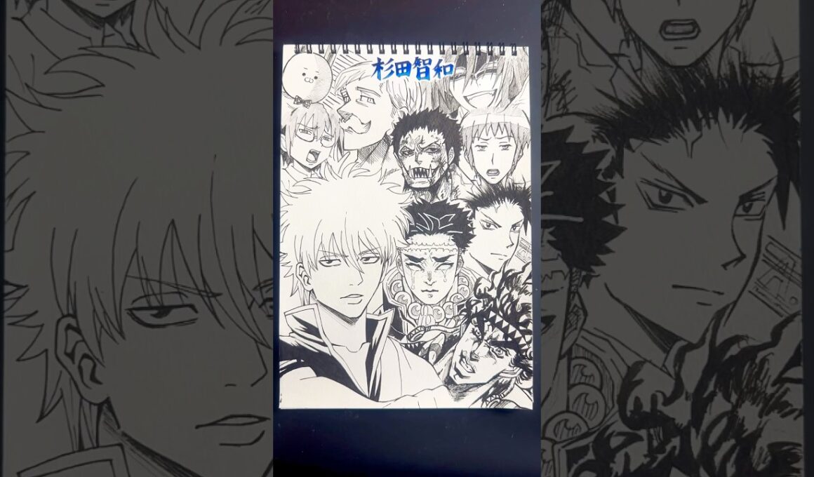 Drawing characters!!🔥(CV: 杉田智和)  #杉田智和 #声優 #drawingchallenge