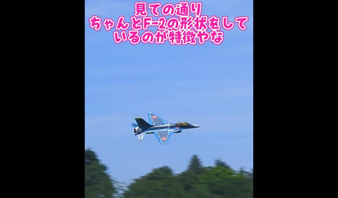 手投げ式 三菱F-2 #ラジコン飛行機