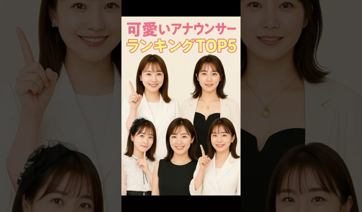 可愛いアナウンサーランキングTOP5をChatGPTに聞いてみた！ #女子アナ #ランキング #芸能人 #女子アナウンサー  #ヒカル #creward #アナウンサー #弘中綾香 #田中みな実