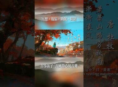 紅葉秋聲｜古箏笛聲引領心海平和｜Healing Guzheng Melody #music #relaxing  #dizi