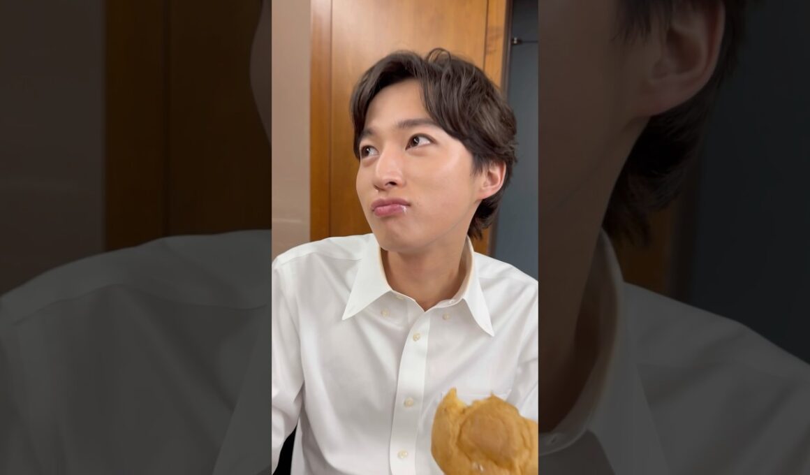 青山さん、クリームついてるよ！#青山新 #TOKYOメトロブルース #タイトルのTOKYOは英語だよ #シュークリーム #演歌第七世代 #shorts