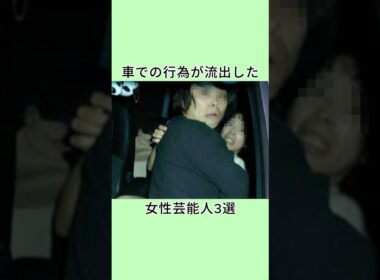 車での行為が流出した女性芸能人3選 #芸能人 #衝撃の事実 #shorts