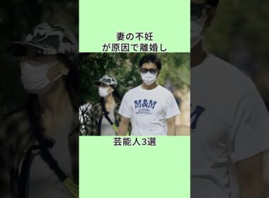 妻の不妊が原因で離婚した芸能人3選  #shorts