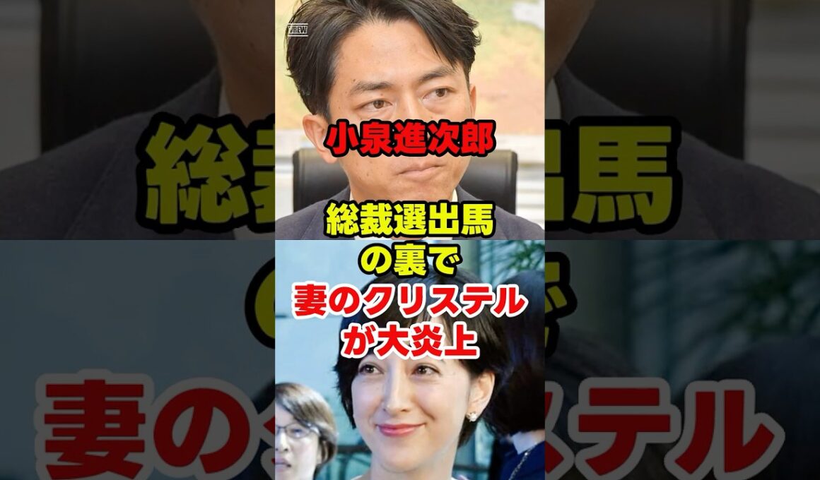 小泉進次郎総裁選出馬の裏で妻のクリステルが大炎上 #自民党 #小泉進次郎 #総裁選 #政治