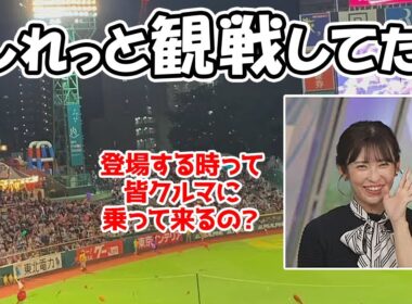 【山岸愛梨】キャスターの野球観戦ブーム真っ只中ですがあいりんもしれっと観戦に行ってたようです