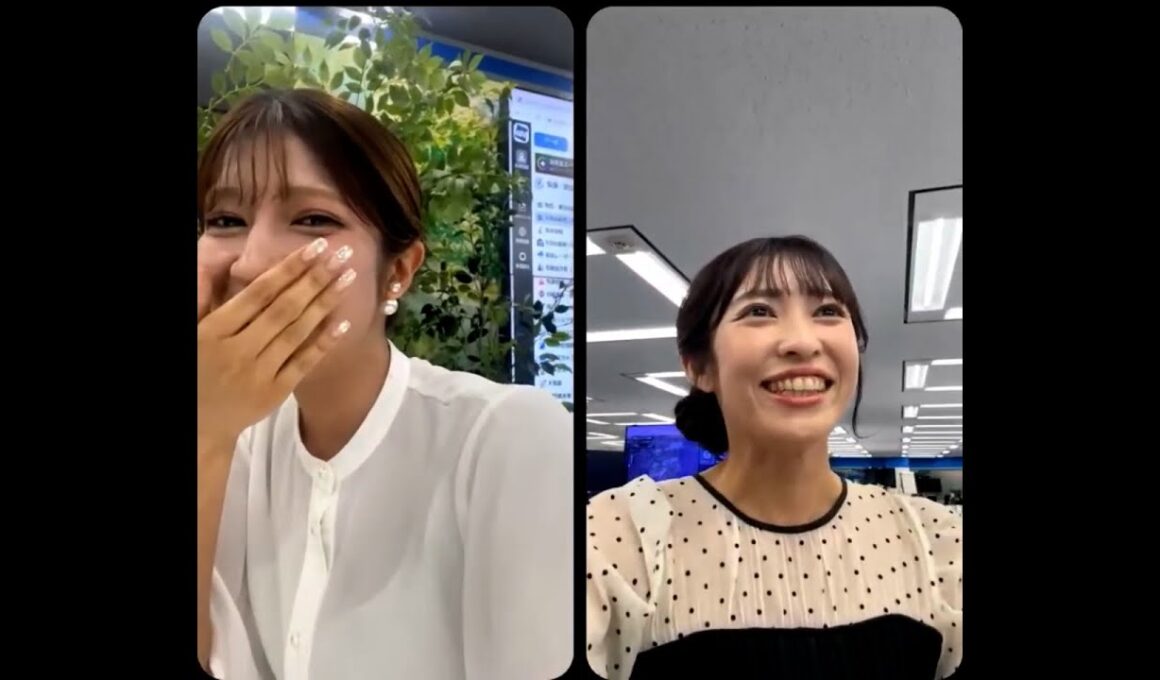 25.09.18 20:51~ InstaLive インスタライブ #山岸愛梨 🍙 #岡本結子リサ 🐿  左右反転