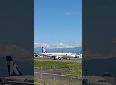 信州まつもと空港　長野県松本市　2025.9.16　#ショート#長野県#松本市#AeroK#空港#飛行機#景色#タキシング#松本空港