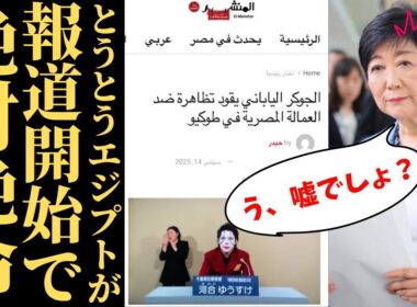 【国際的恥】小池百合子都知事デモがエジプト報道に拡散…沈黙する日本メディアの深刻すぎる現実