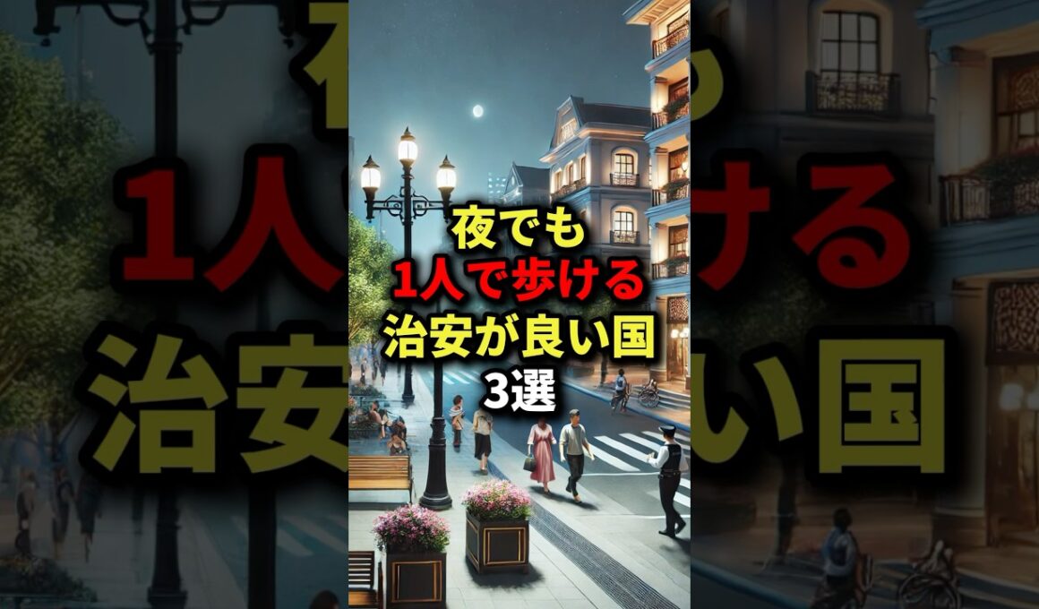 【海外旅行で分かった】夜でも1人で歩ける治安が良い国3選 #海外の反応