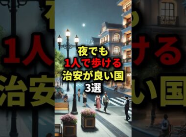 【海外旅行で分かった】夜でも1人で歩ける治安が良い国3選 #海外の反応