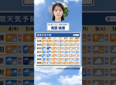 【週間天気】今週の天気は？#通勤タイパ #今週の天気