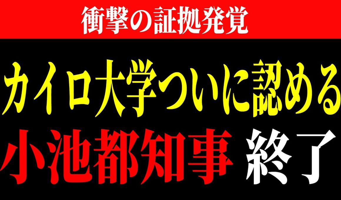 ※緊急事態！小池百合子 50年間学歴詐称の証拠発覚！エジプト政府に弱みを握られ都民の税金1億円を貢いでいた衝撃の真実  フィフィ暴露