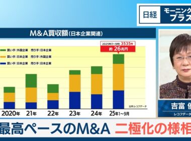 最高ペースのM＆A　二極化の様相【日経モープラFT】