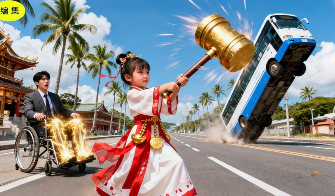 破産した障害のあるCEOが呪いに遭遇、空から降ってきた5歳の少女がハンマーを振り上げトラックを砕き呪いを破る！足を治し、数十億の財産を手に入れた！#ceo