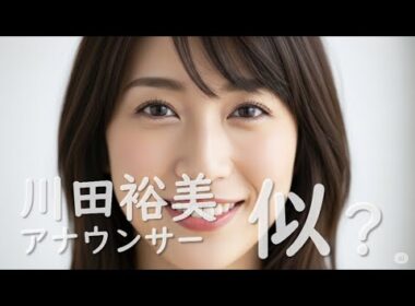 川田裕美アナ似 ??  Similar to a female announcer.