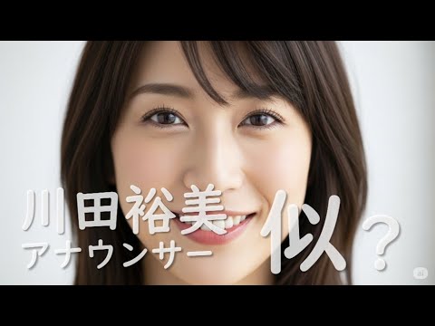 川田裕美アナ似 ??  Similar to a female announcer.