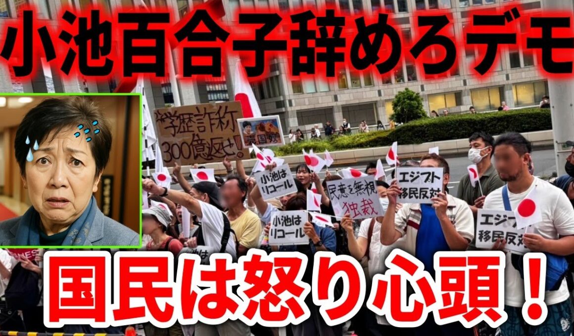 【小池百合子辞めろデモ】消費税脱税20年！しかも時効？許さない！移民利権、学歴詐称、売国に反対！ #移民反対 東京都エジプト移民合意を撤回せよ！東京都庁第一庁舎前 2025/9/30 #小池百合子